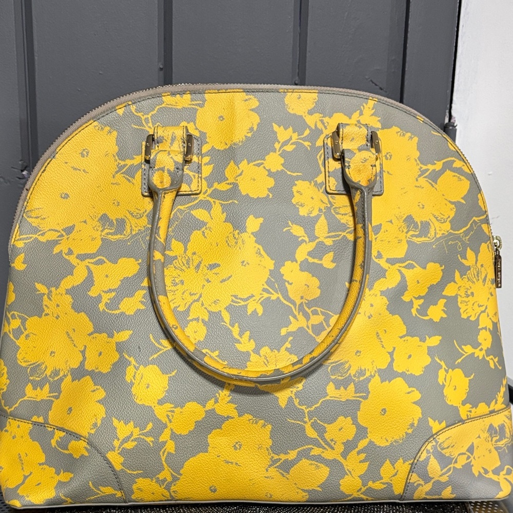 Tory Burch Yellow Dome Floral Satchel - Picture 5 of 16